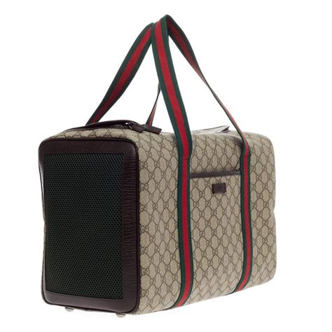 gucci pet carrier bag|gucci pet carrier for sale.